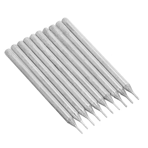 10 шт. сверла с алмазным покрытием стеклянная плитка ювелирное сверло долговечное сверло для стеклянной плитки рабочий инструмент 0,4 мм0,7 мм1 мм1,6 мм3 мм