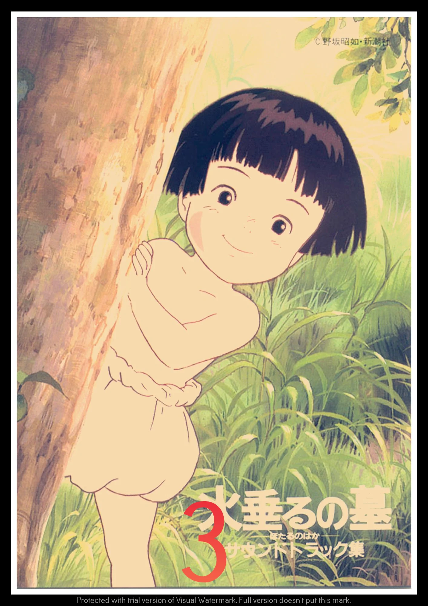 Grave of the Fireflies Poster Decorative DIY Wall Canvas Sticker Home Bar Art Posters Decor | Дом и сад