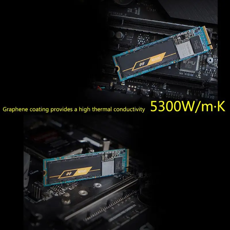 Радиатор Графен из чистой меди радиатор M.2 NGFF 2280 PCI-E NVME SSD 67x18x1.5/ 2/ 3/4/6 мм C26 |