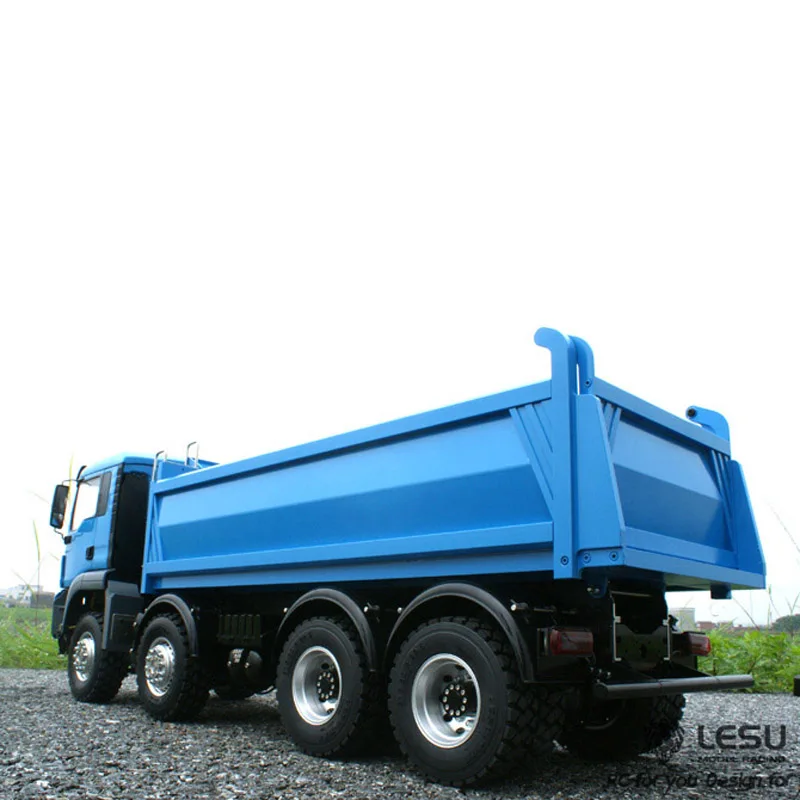 1/14 LESU MAN TGS 8x8 RC Dumper Truck Metal Chassis Hydraulic Car Hopper Cylinder Transfer Case Axles Lock Differential Light | Игрушки и