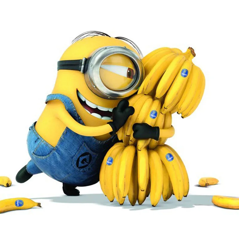 

Cartoon banana yellow diamond painting
