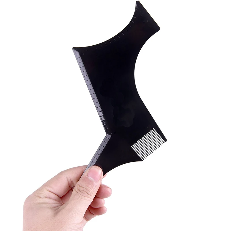 

Transparent Black Men Beard Shaping Styling Template Comb Model Beards Combs Beauty Tool For Hair Beard Trim Templates
