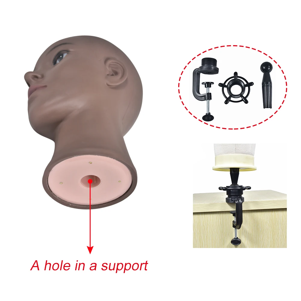 Горячая Распродажа голова манекена в африканском стиле без волос для парика