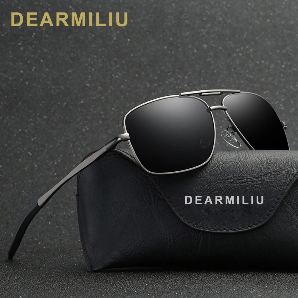 Мужские Винтажные Солнцезащитные очки DEARMILIU поляризационные для вождения