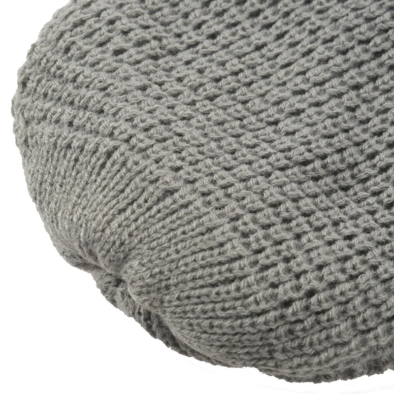 

Mens Slouchy Long Beanie Knit Cap for Summer Winter Oversize gray