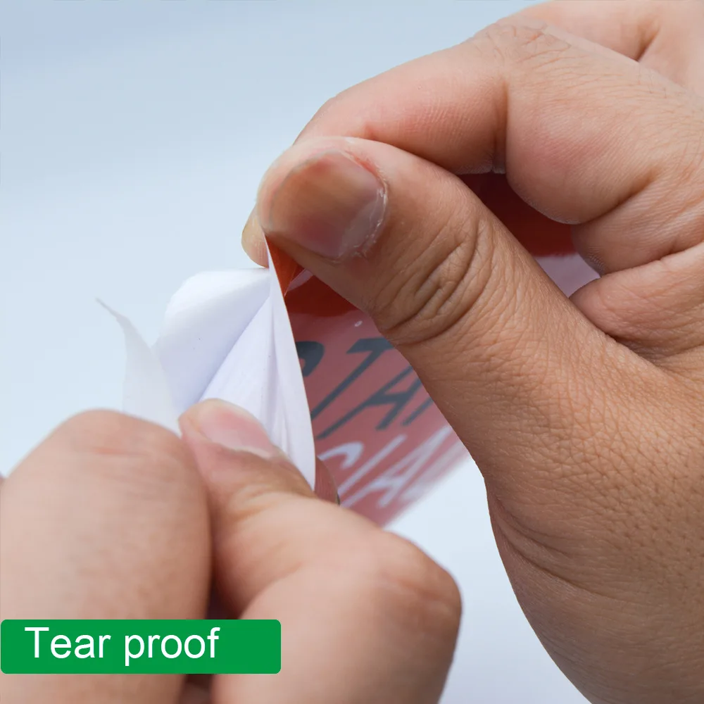 Водонепроницаемый стикер с напоминанием прикрепленный самоклеящийся логотипом