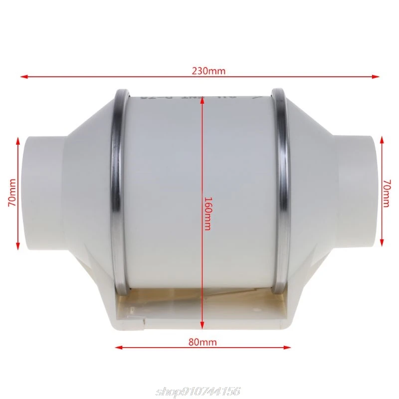 

Inline Duct Fan Pipe Extractor Booster Mini Ventilation Fans Ceiling Blower Toilet Ventilator A19 21 Dropshipping