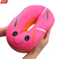 cartoon donut squishies jumbo giant doughnut slow rising fruit scented stress relief toy lovely funny gift jouet enfant