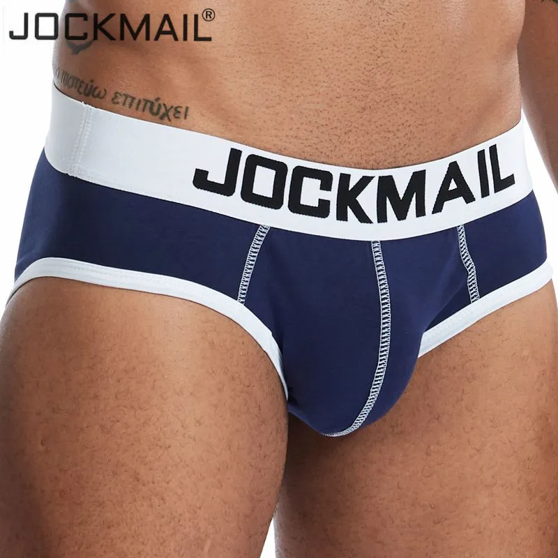 Jockmail мужские бриджи из хлопка трусы-танга трусы с выпуклым мешочком стринги