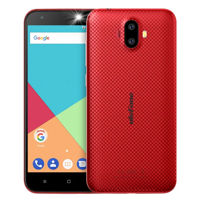 red Смартфон Ulefone S7, 5,0 дюйма, HD, двойная камера заднего вида MTK6580, четыре ядра, три слота, 1 ГБ ram, 8 Гб rom, 3G WCDMA, Android 7,0, мобильный телефон - Цвет: red