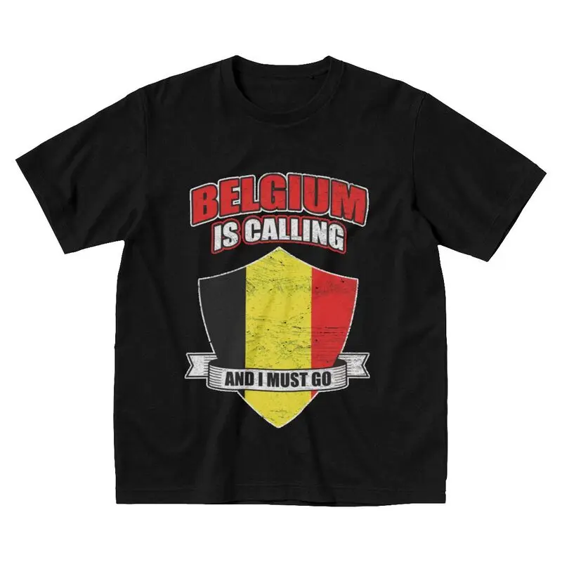 Патриотические футболки мужские с коротким рукавом футболка рисунком из Бельгии