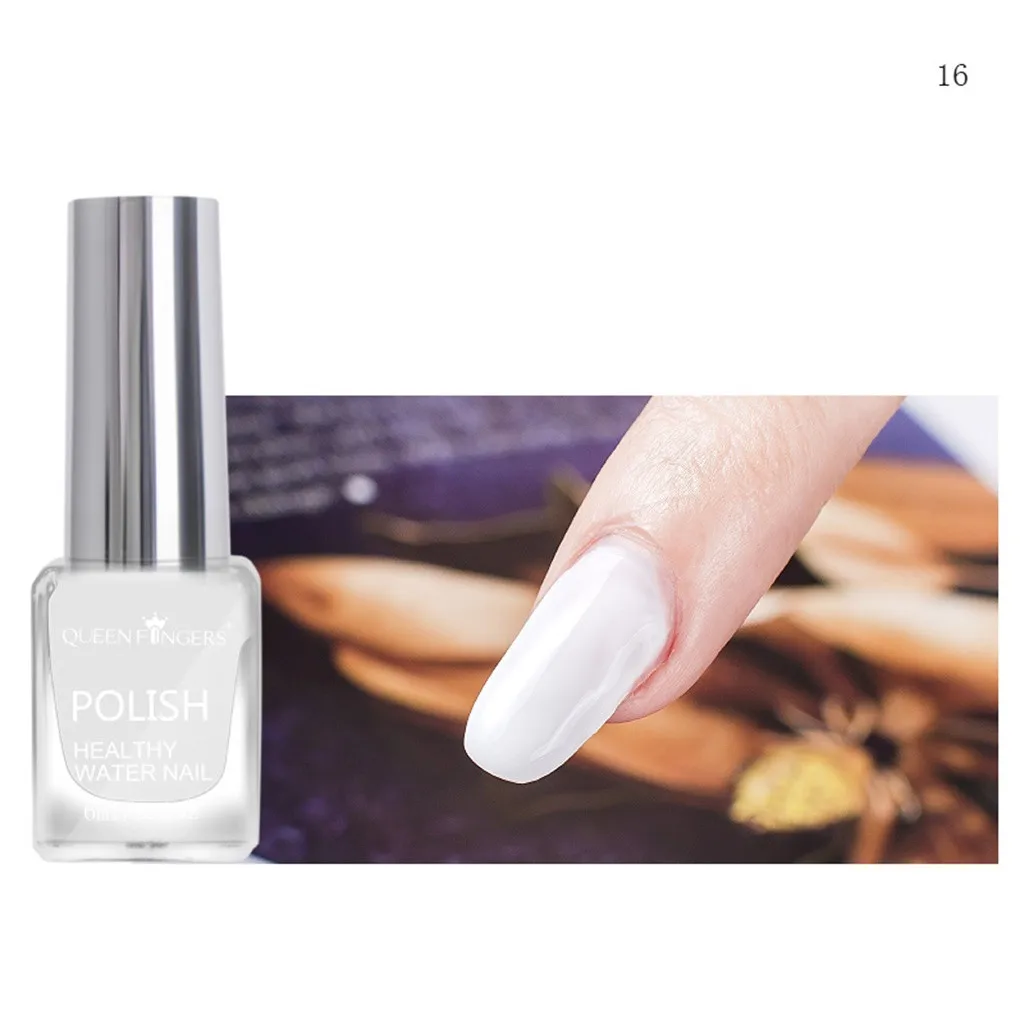 16 25 цветов Отшелушивающий лак для ногтей Vernis Ongle Lakiery Hybrydowe на водной основе чистый телесный серебряный цвет Лак Блеск для ногтей H7 - Цвет: 16