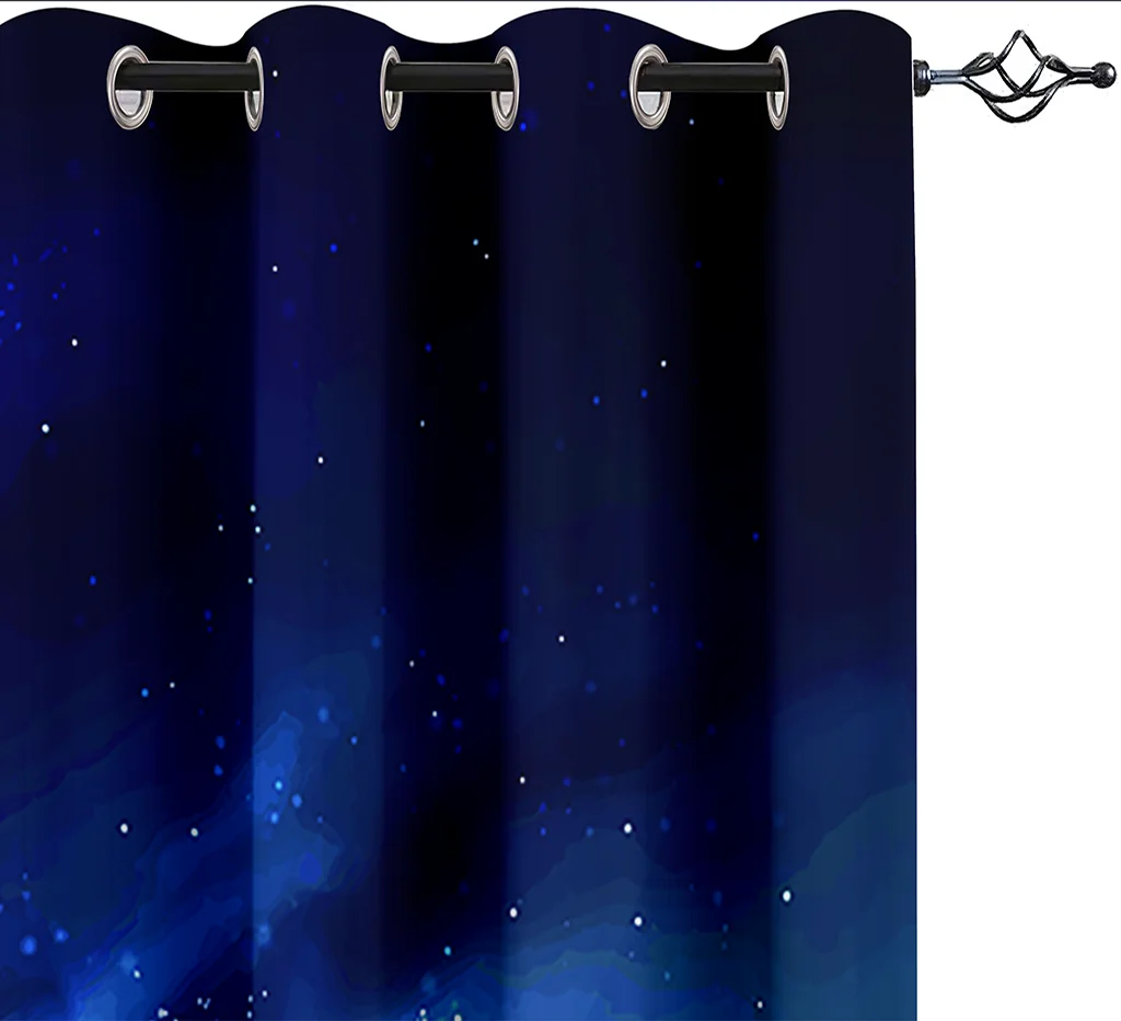

Aurora Borealis Printing Curtain Natural Scenery Living Room Curtain Bedroom Curtain Home Decoration Bedroom Curtain