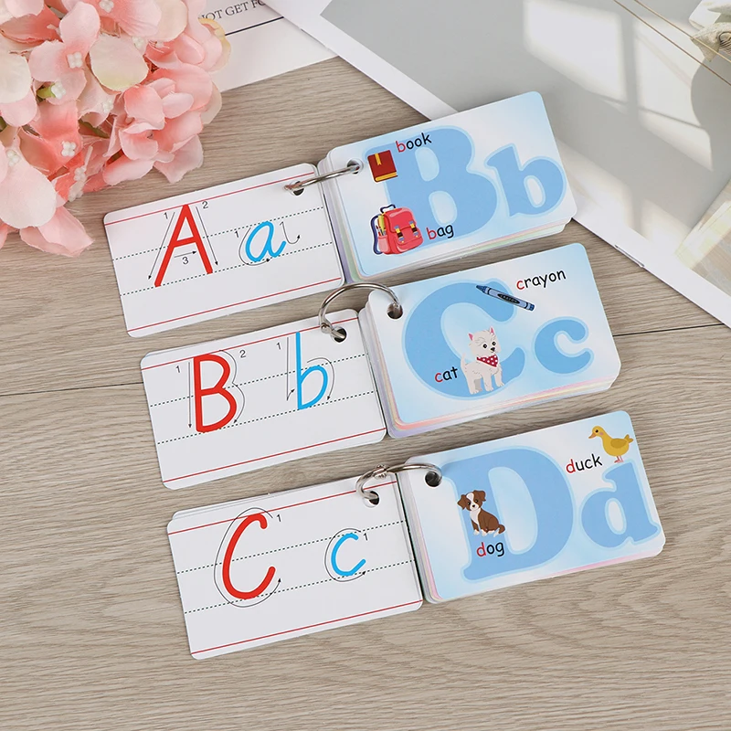 

26 Letter English Flash Card Early Development Learning Educational Toy For Children Kid Gift