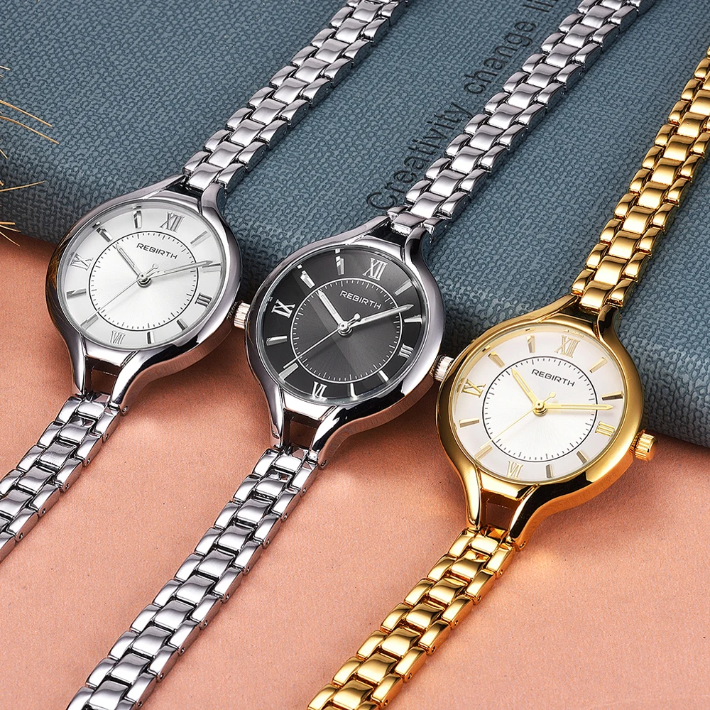 Часы наручные женские из нержавеющей стали роскошные повседневные