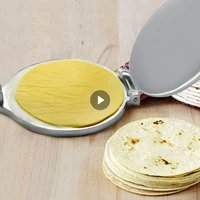 22cmx16cm foldable uncoated aluminum heavy duty dough press tortilla maker bakeware mexico burrito maker tool for kitchen