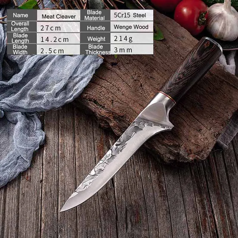Кованый нож Liang Da ручной работы резец для мяса мясника шеф-повара из нержавеющей