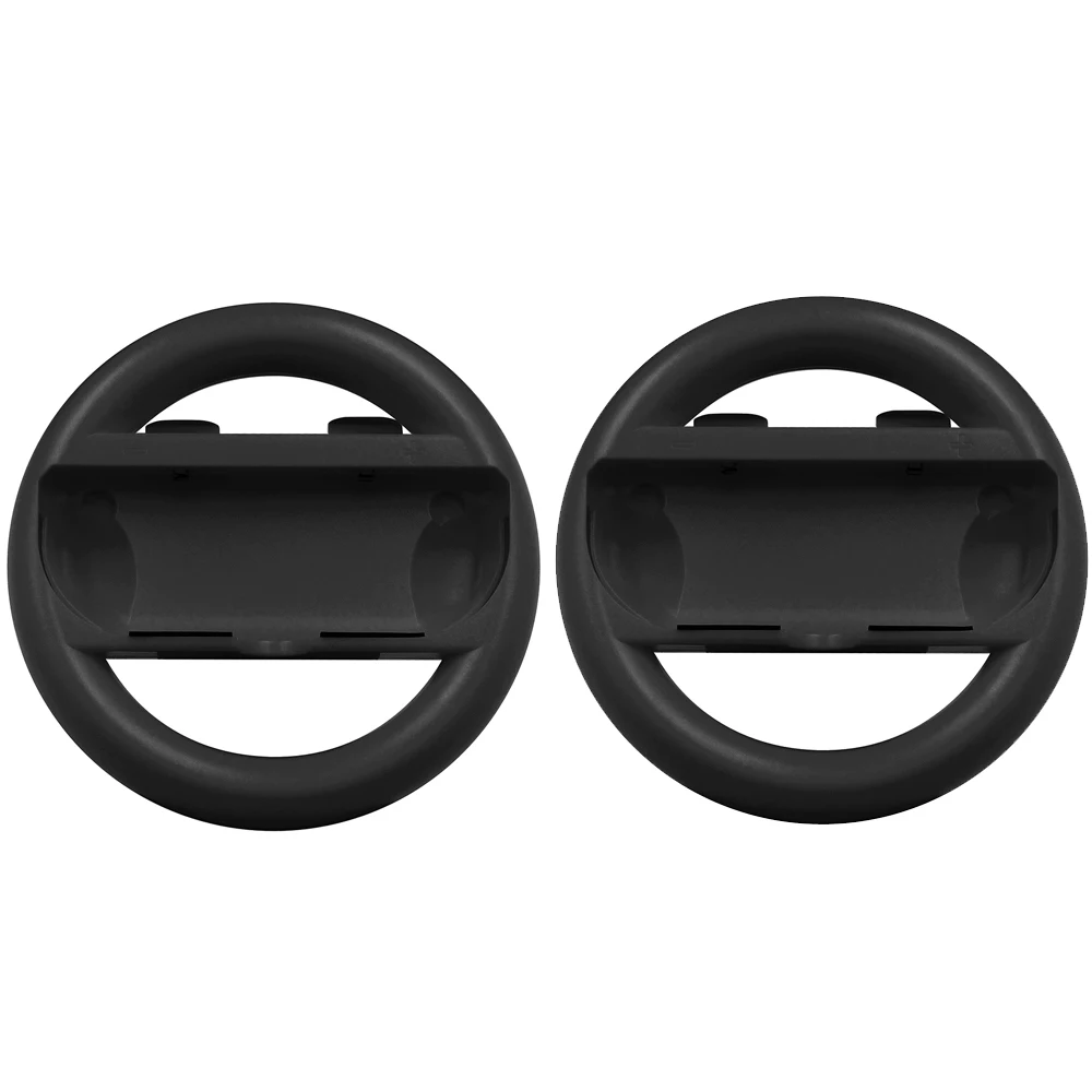 2 pcs black 2 шт. Mario Kart 8 Deluxe RAC переключатель колеса Joy Con геймпад гоночный переключатель колеса Левый и правый Joy-Con Pad рулевое клипса на рулевое колесо - Цвет: 2 pcs black