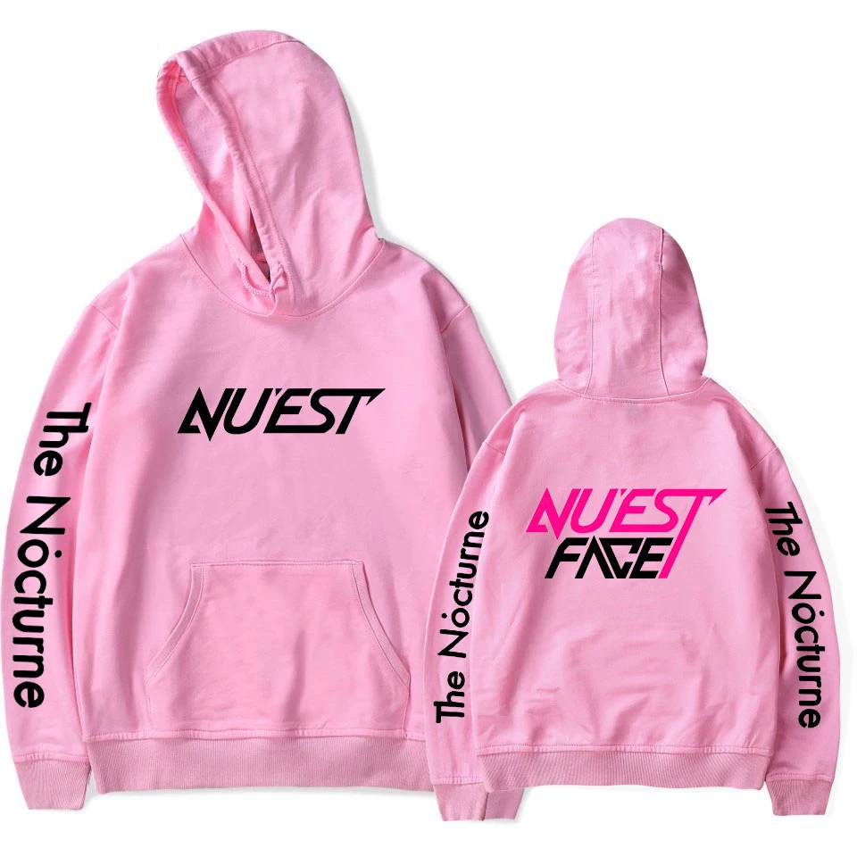 

New White NU'EST Hooded Men/women Clothes Casual Hoodie Sweatshirt High Quality Regular Standard Sweatshirt Print Full 2020