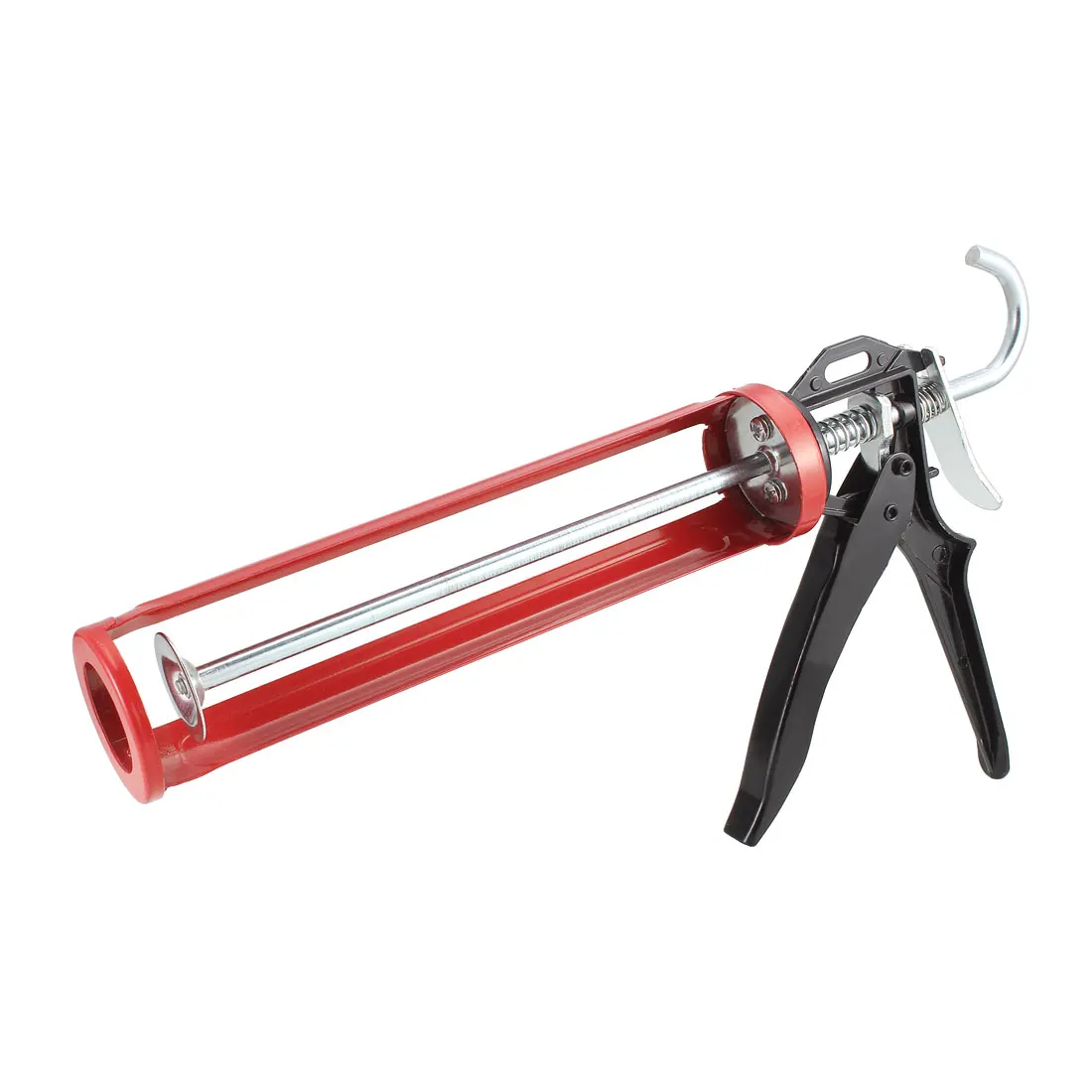 

uxcell Caulking Gun Manual Drive Steel Drip-Free Caulk Frame for Sealant Red Black Used with acrylic silicone caulks 1Pcs