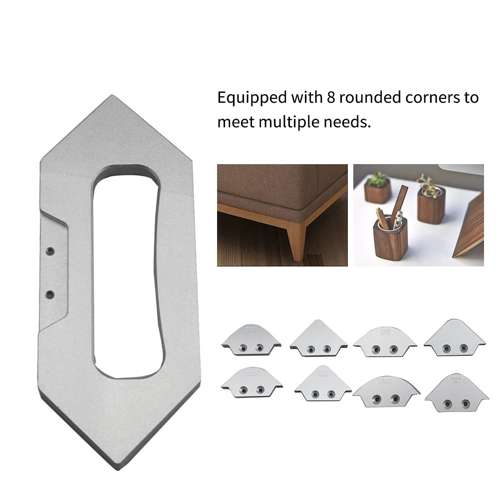 NEW Radius Trimming Tool Templates Table Bit Router Set Chamfer Anti-rust Quick-Jig Woodworking Aluminium Alloy Accessories