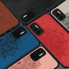 Cover For Xiaomi Poco M3 Pro Case For Poco M3 Pro Capas Full Cover Bumper TPU Cloth Fabric Texture Cover For Poco M3 Pro Fundas