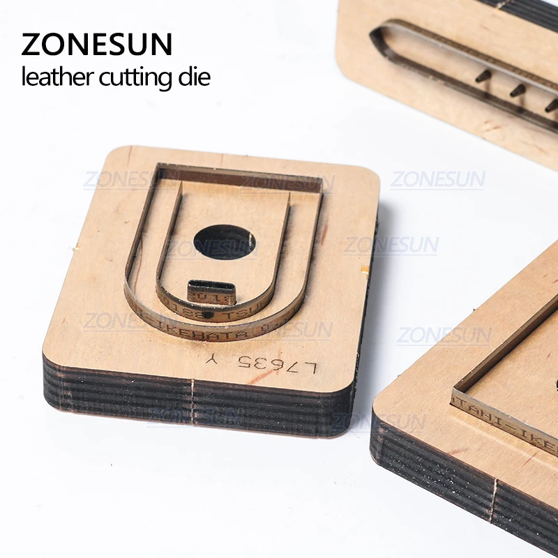 ZONESUN изготовленные на заказ кожаные высечки для ручной работы бирка багажа DIY