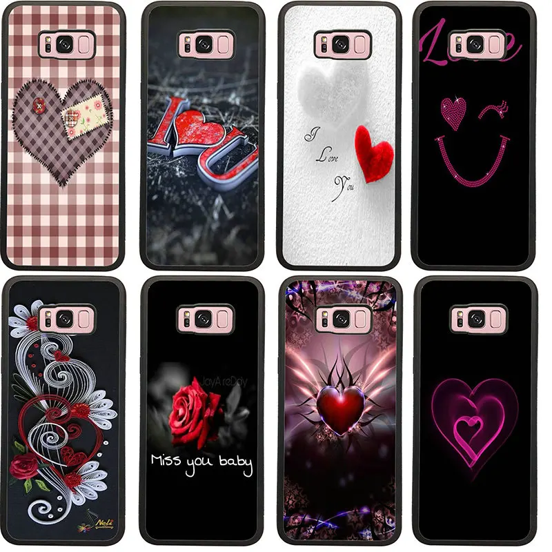 Жесткие чехлы для телефонов из ТПУ с надписью love hd Samsung Galaxy S6 S7 S8 S9 S10 S20 Edge Plus Lite Note 8