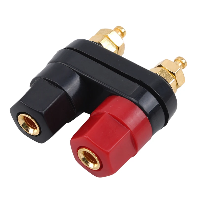 Высококачественные клеммы с двумя штекерами разъем шестигранными красно черный