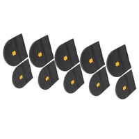 5 pair of rubber heel pads replacement glue on shoe repair anti slip tips mens womens shoe heel repair kit