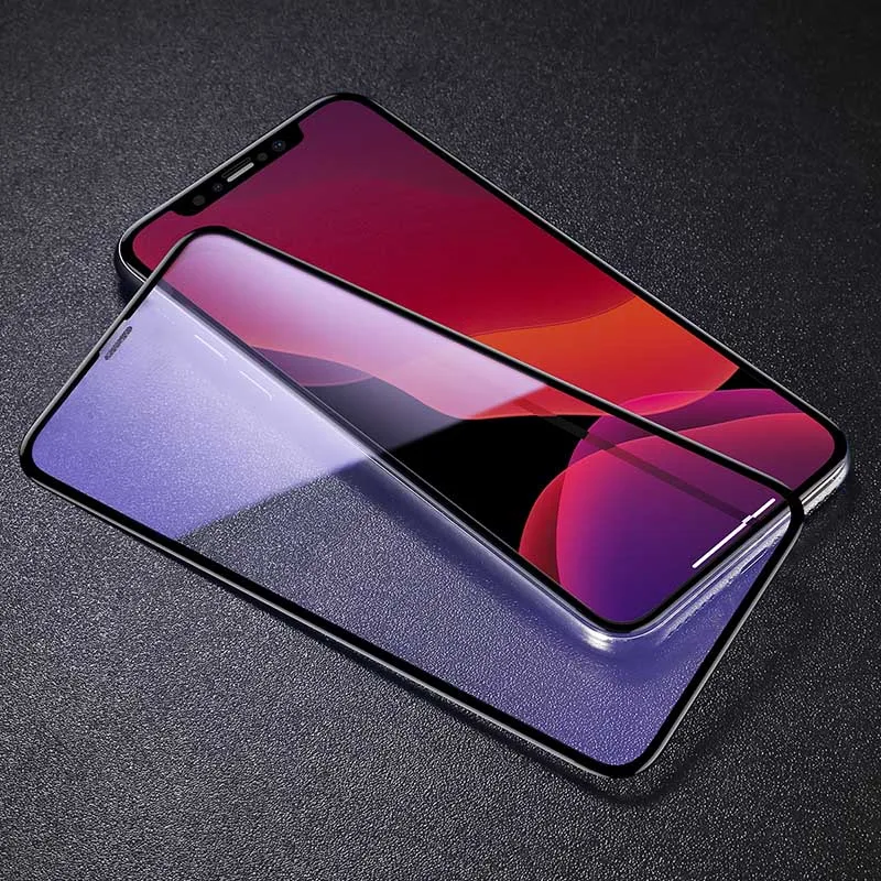 Baseus 0,3 мм Защита экрана для iPhone 11 11pro 11pro MAX анти-синий светильник HD закаленное стекло полное покрытие защитное стекло - Цвет: Anti-Blue Light