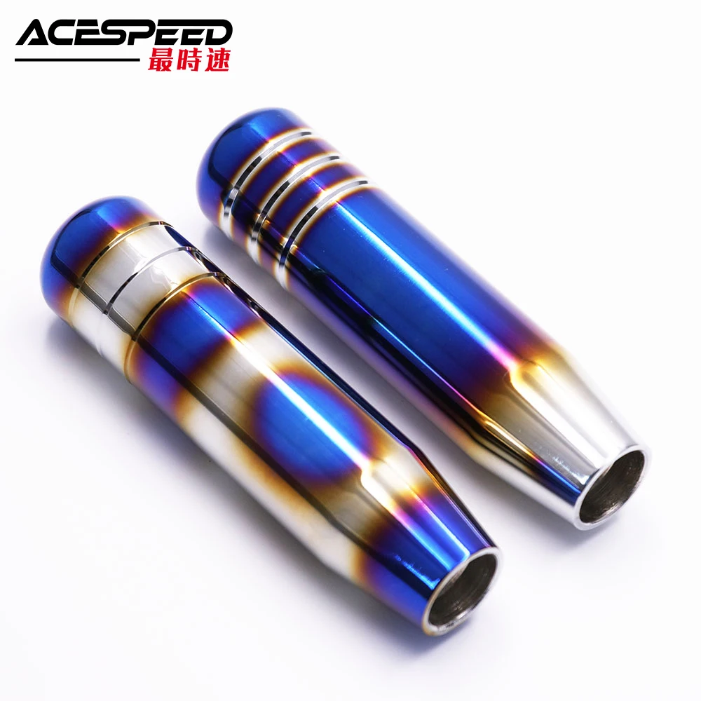 Универсальный алюминиевый автомобильный титановый стиль сгоревшая синяя ручка