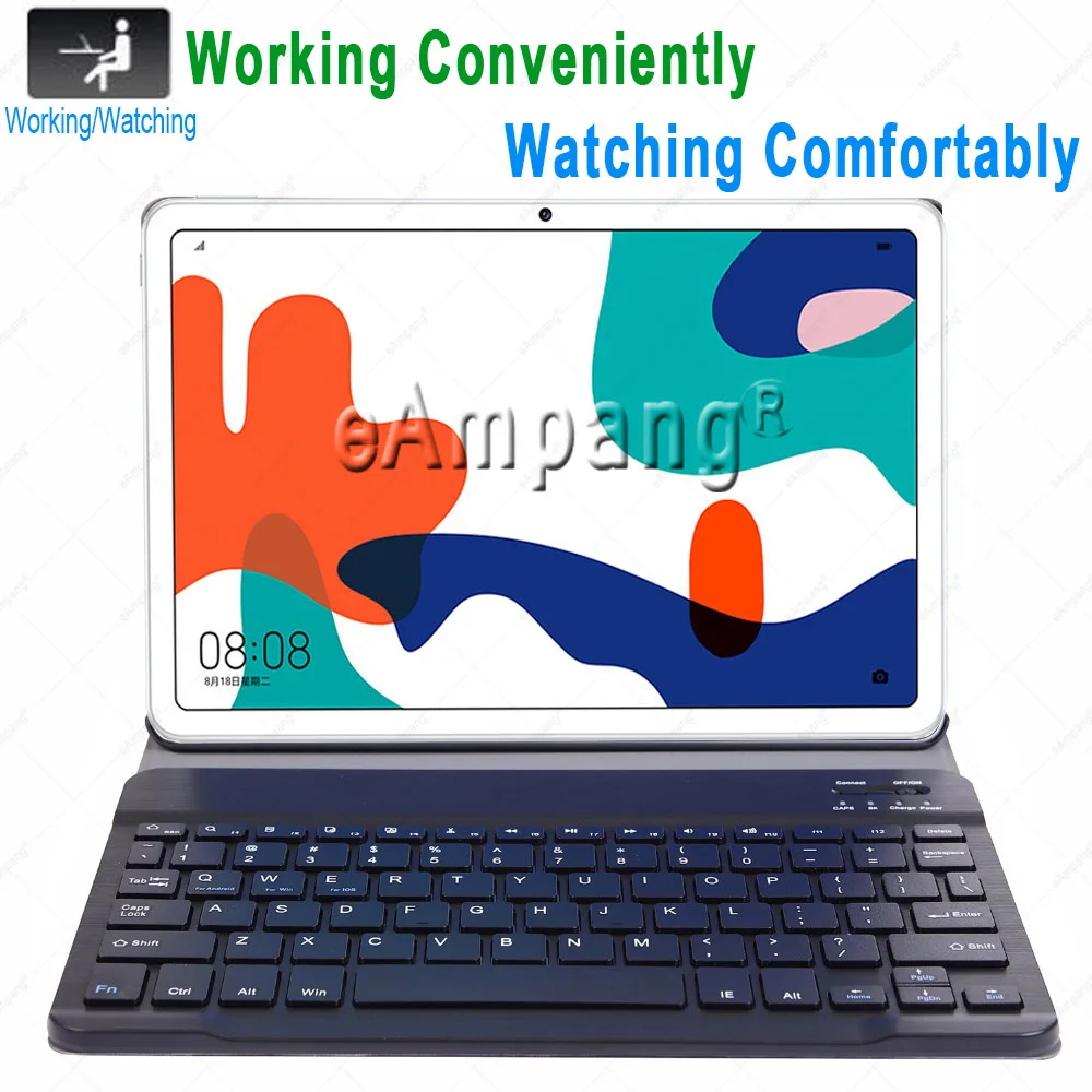 case for huawei matepad 10 4 keyboard case matepad 11 pro 10 8 2021 cover russian spanish english korean arabic keyboard funda free global shipping
