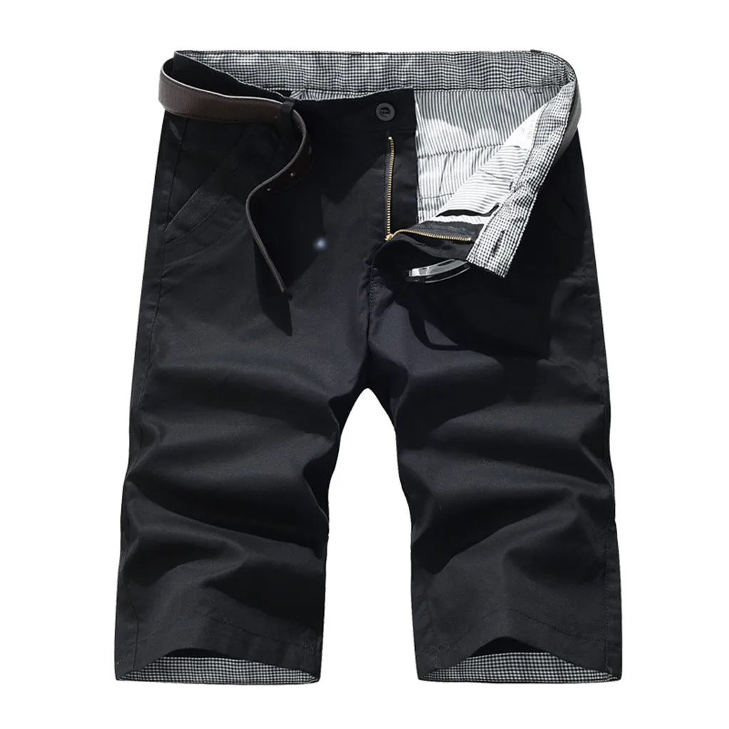 Мужские летние повседневные шорты до колена большие размеры S-7XL модные прямые