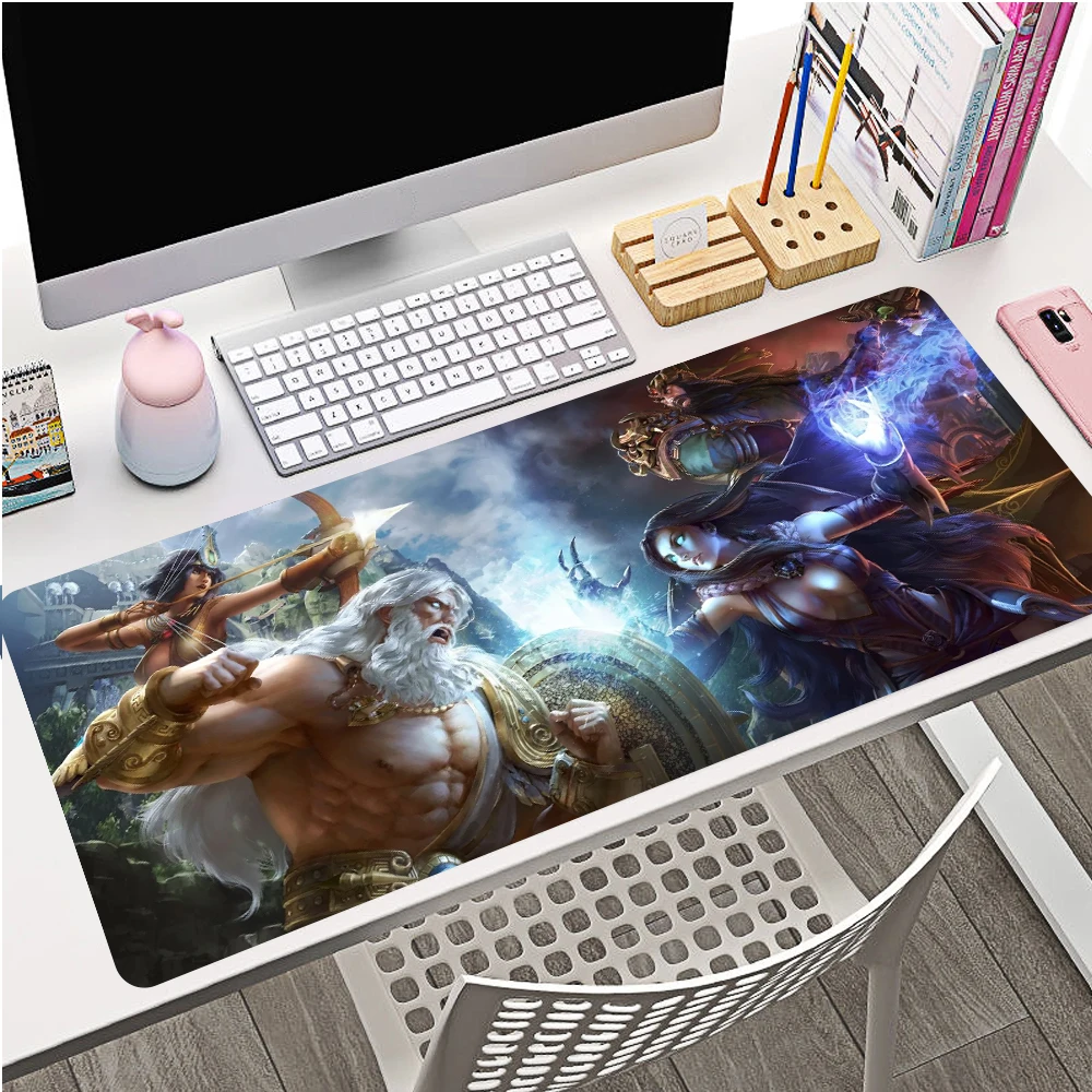 

Smite Mouse Pad Gamer Gaming Accessories Large 900x400 Speed Keyboard Desk Mat Teclado PC Computer Tapis De Souris LOL Mousepad