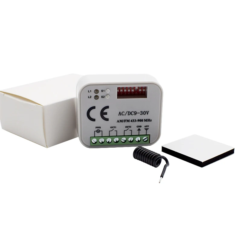 

Universal Garage Door Receiver For JCM GO / JCM TECH / PNC / MAP / FORSA / ALMA / DMIL / CEA / ROPER 868MHz 868.3MHz Remote