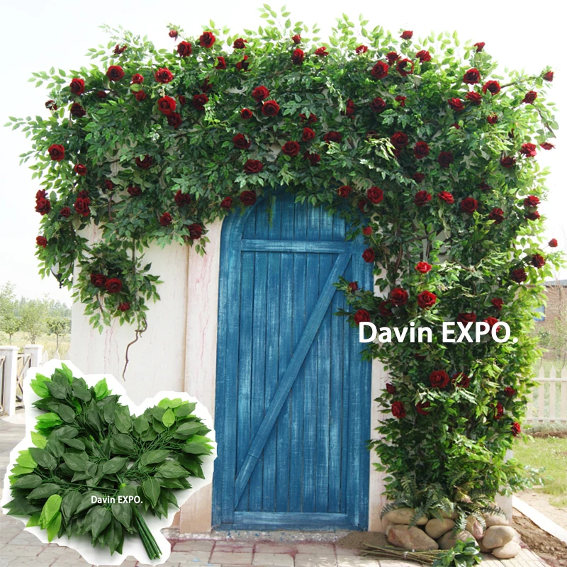 

New 72pcs High artificial acacia plastic big tree branches green plants for wedding backdrop diy Home decoration