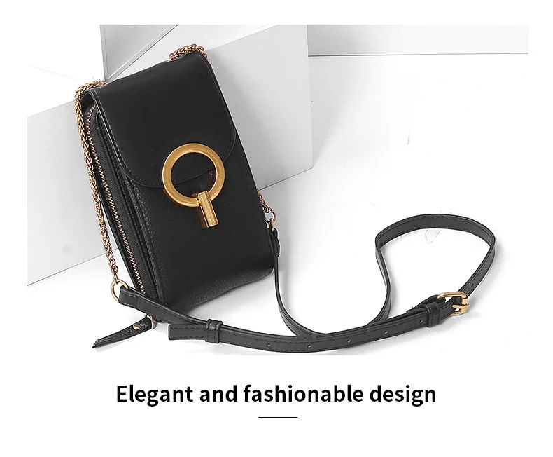 Women Genuine Leather Phone Pouch Bags for iPhone X XS 6 7 8 Small Shoulder Bag for Samsung S9 Crossbody Bags Women Phone Bag