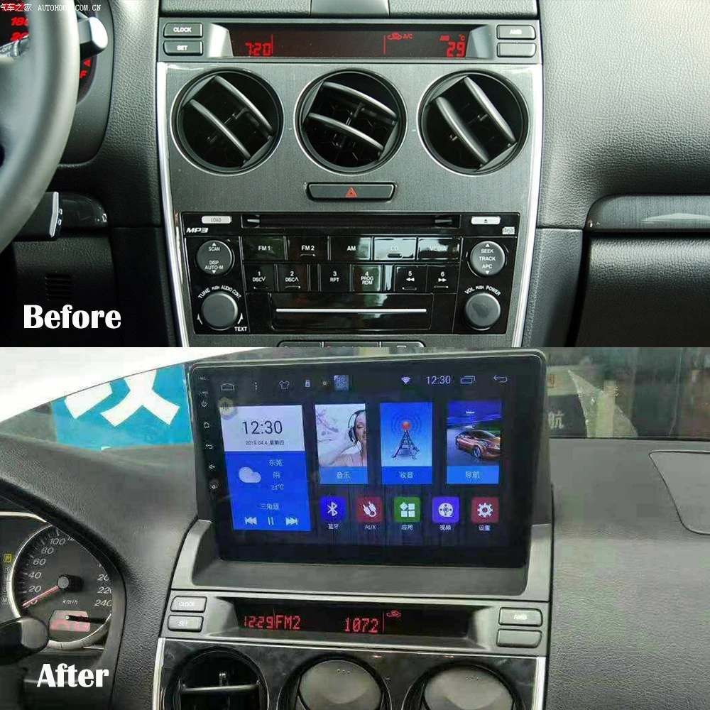 9 дюймовый Android мультимедийный плеер для Mazda 6 2004 2015 DSP Автомагнитола Стерео GPS