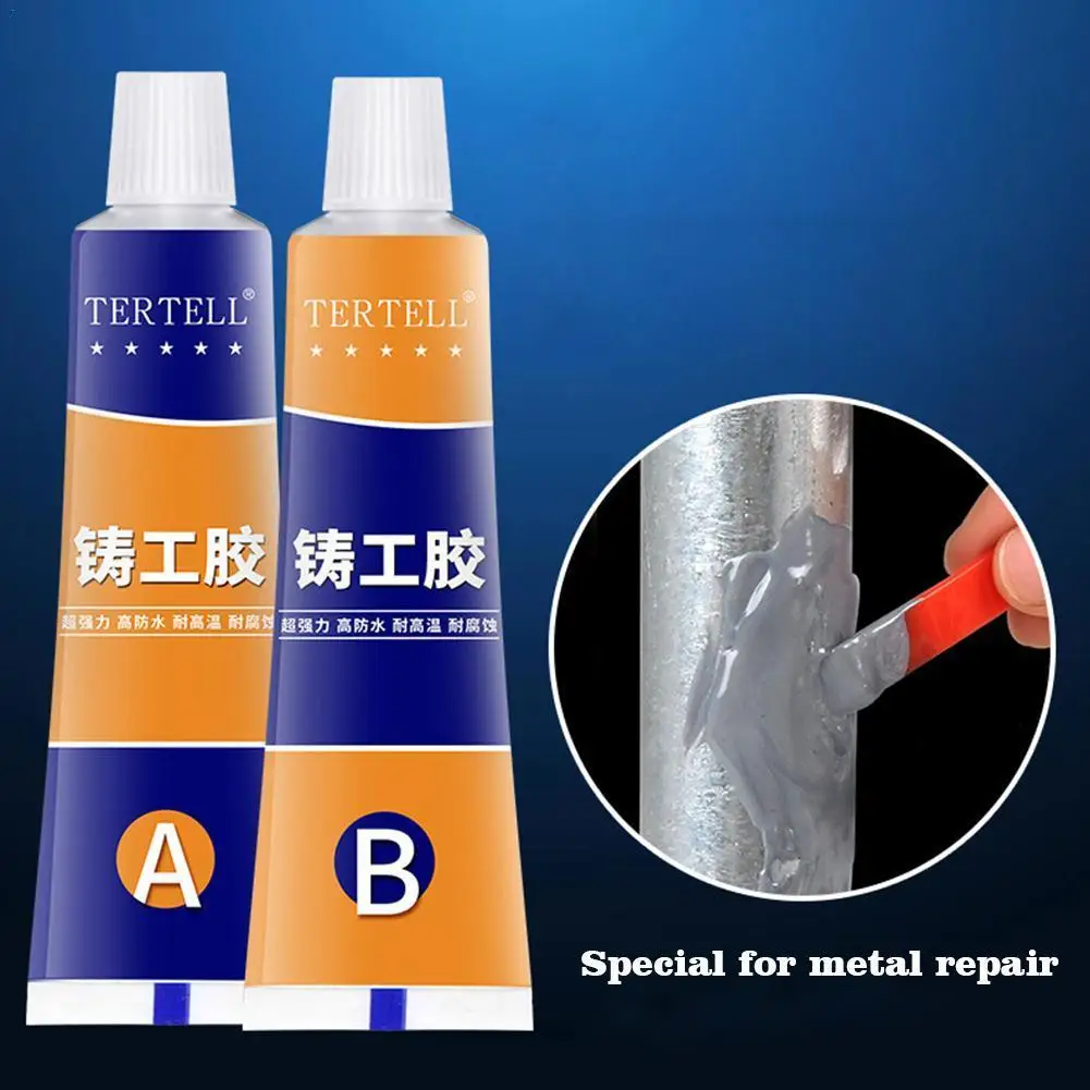 

20g Industrial Repair Paste Glue Heat Resistance Cold Weld Metal Repair Paste Strong AB Adhesive Gel Casting Welding Agent Tools