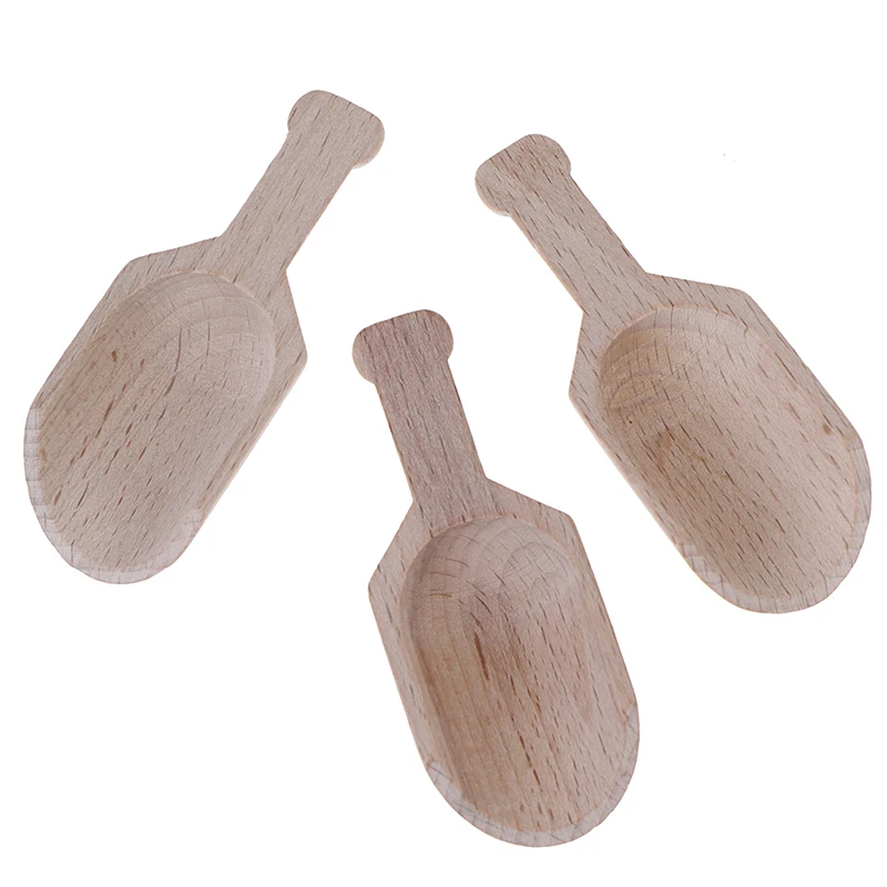 3 шт./компл. деревянный ванн Уайт герлс деревянной ложкой Кофе ложки для чая Мини