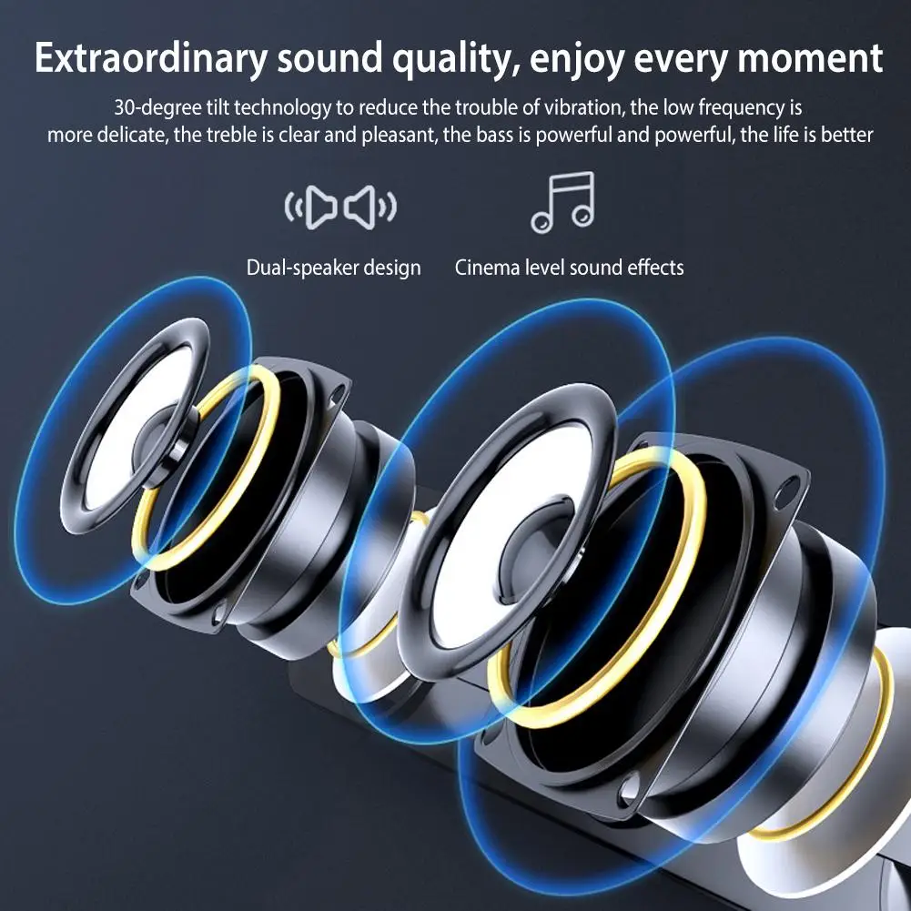 Портативный USB проводной компьютер спикер бар ноутбук ПК динамик s сабвуфер