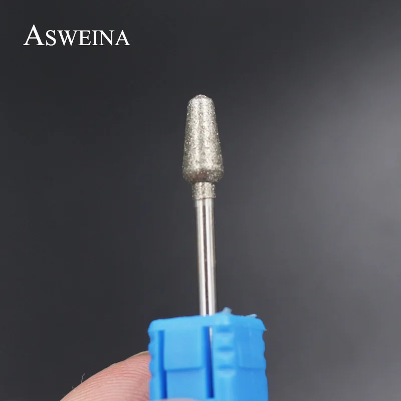 ASWEINA 1 шт. Алмазные Заусенцы для ногтей сверла из нержавеющей стали Ручка резак для удаление маникюра Профессиональный Гель-лак для ногтей инструмент