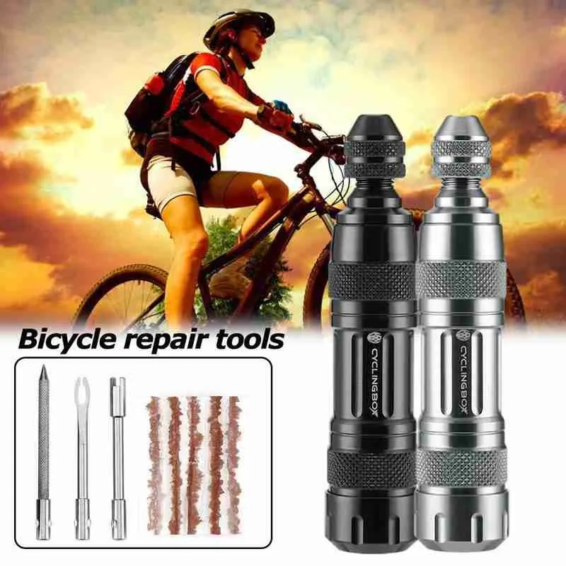 

Special Portable Emergency Tire Rubber Strip Sets Portable Drill Tire Repair Bicycle Tire Repair Tool Fork Tool Y2V2