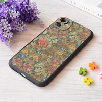 for iphone pretty odd flowers painting print soft matt apple iphone case