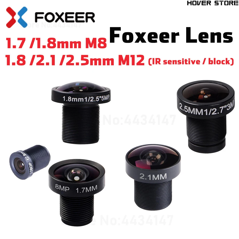 Объектив Foxeer для камеры 1 7 мм M8 5 МП 8/2 1/2 M12 широкоугольный|Детали и аксессуары| |