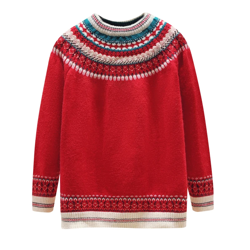 Свитер женский зимний трикотажный с длинным рукавом | Женская одежда