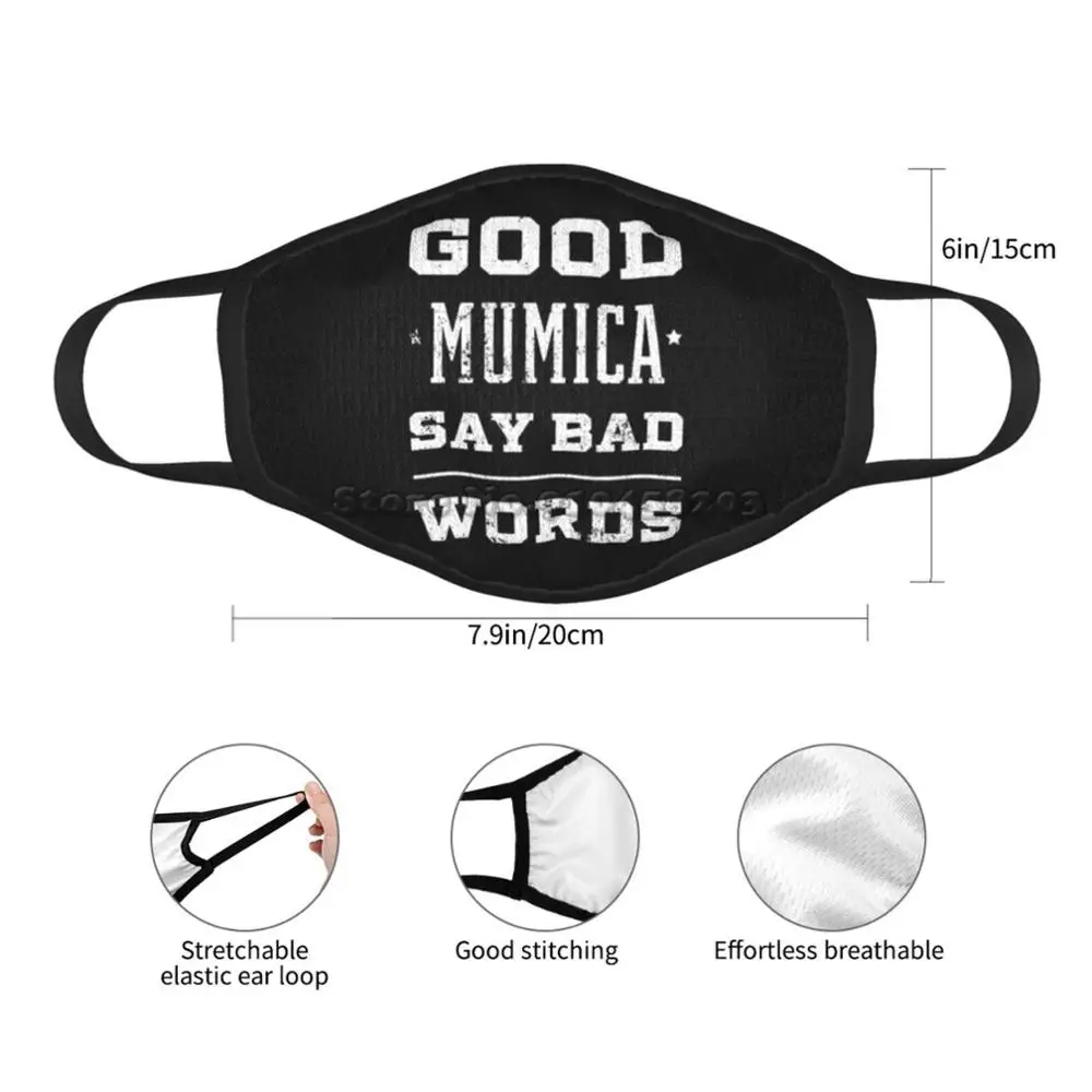Хорошая мумика с надписью Bad Word Женские Смешные Цитаты против пыли многоразовая