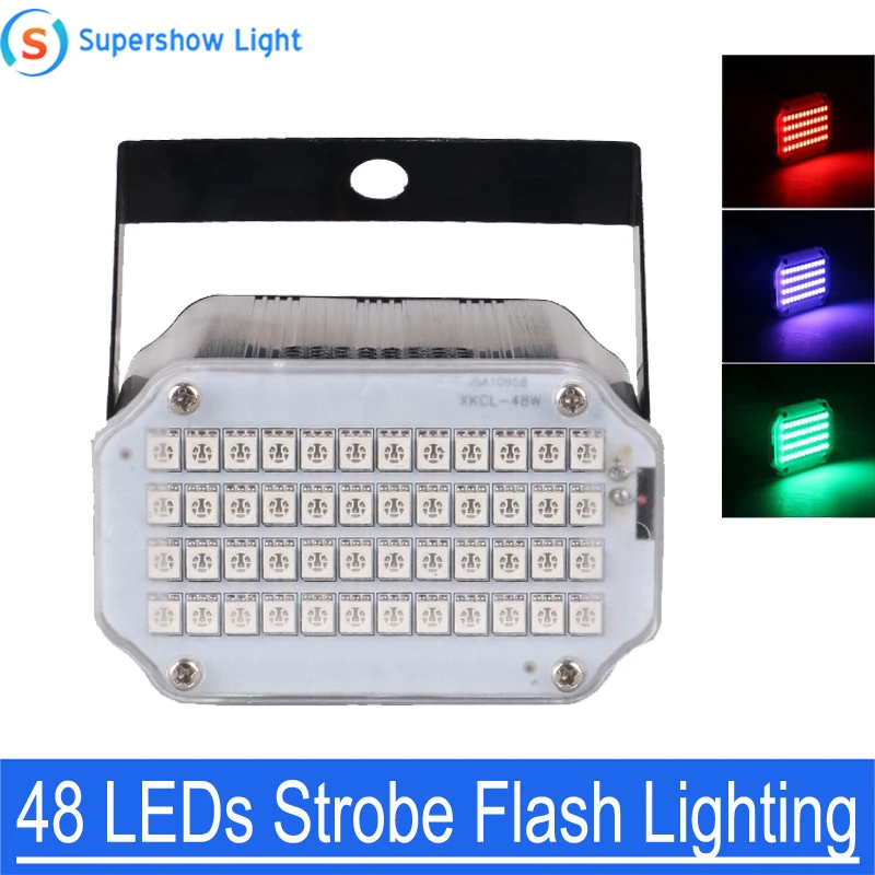 

48 led high power RGB DJ Disco Strobe Flash Light Club Stage Lighting Effect
