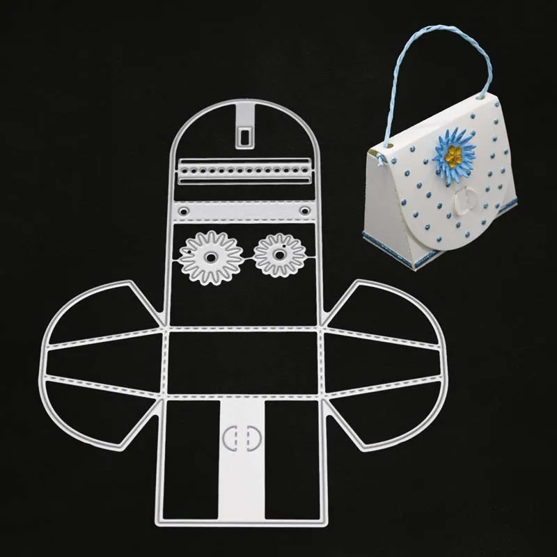 YINISE металлические режущие штампы для трафареты скрапбукинга цветочный мешок DIY